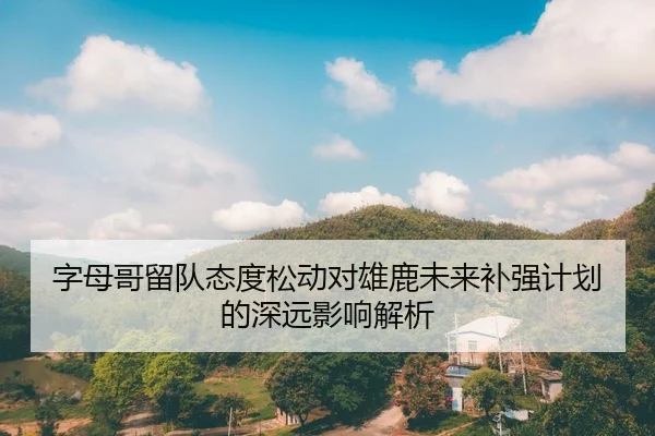 字母哥留队态度松动对雄鹿未来补强计划的深远影响解析